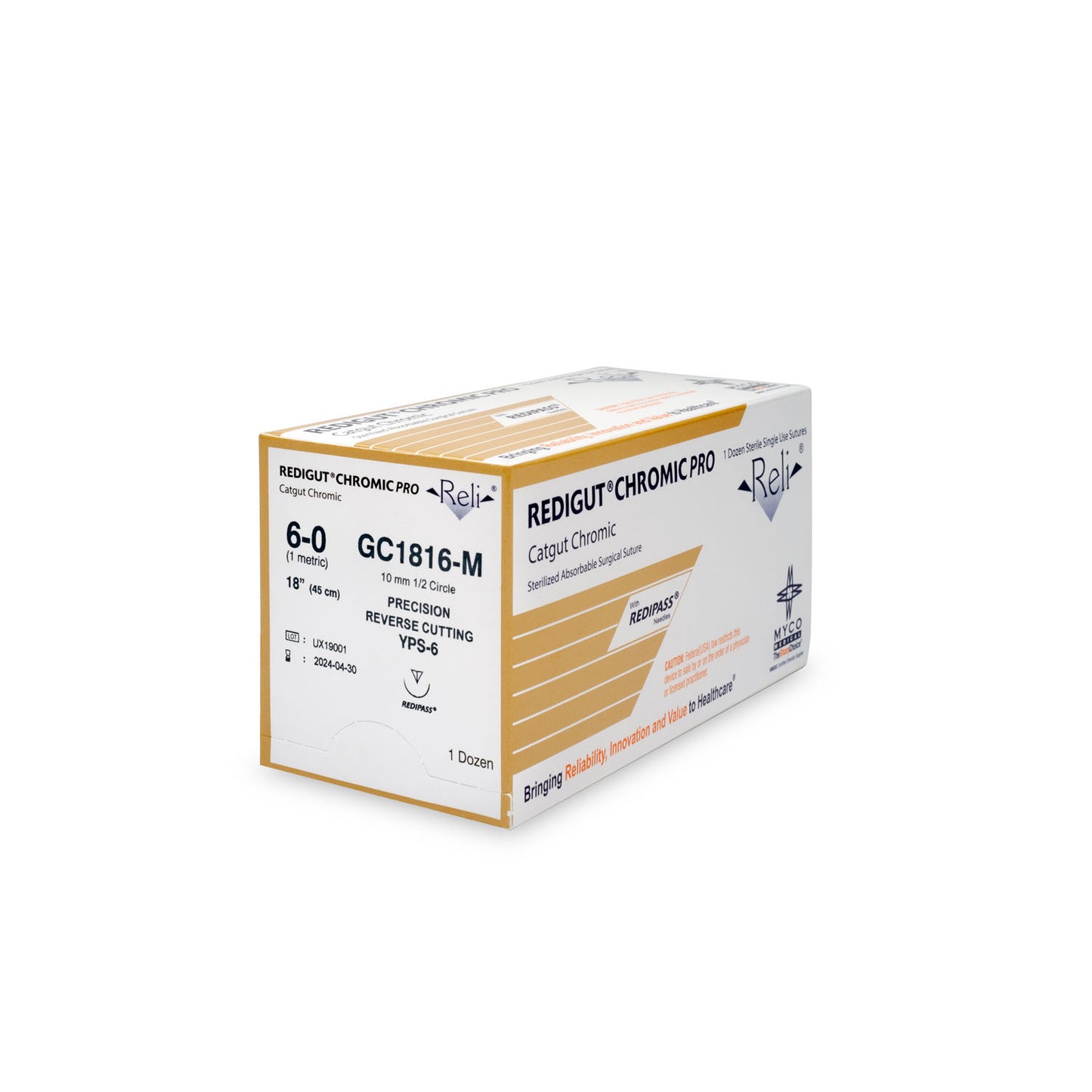 MYCO RELI PRO SUTURE, 12 per box