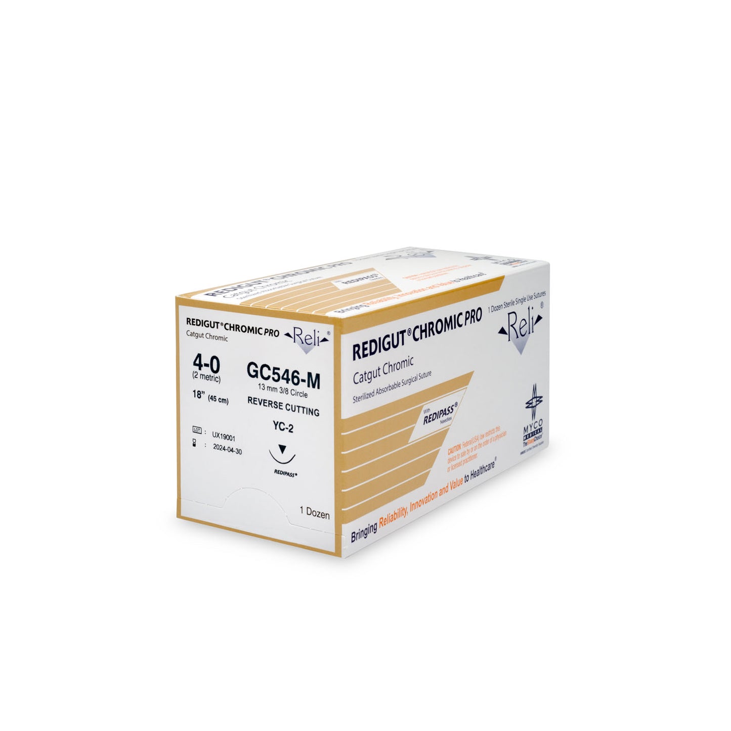 MYCO RELI PRO SUTURE, 12 per box