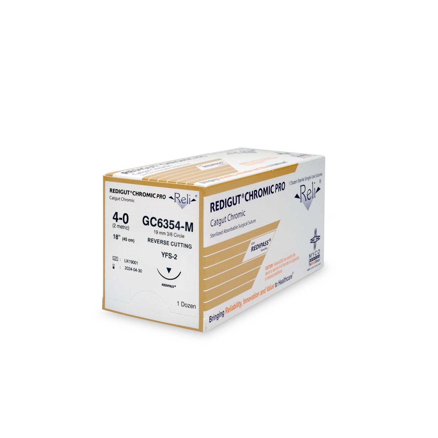MYCO RELI PRO SUTURE, 12 per box