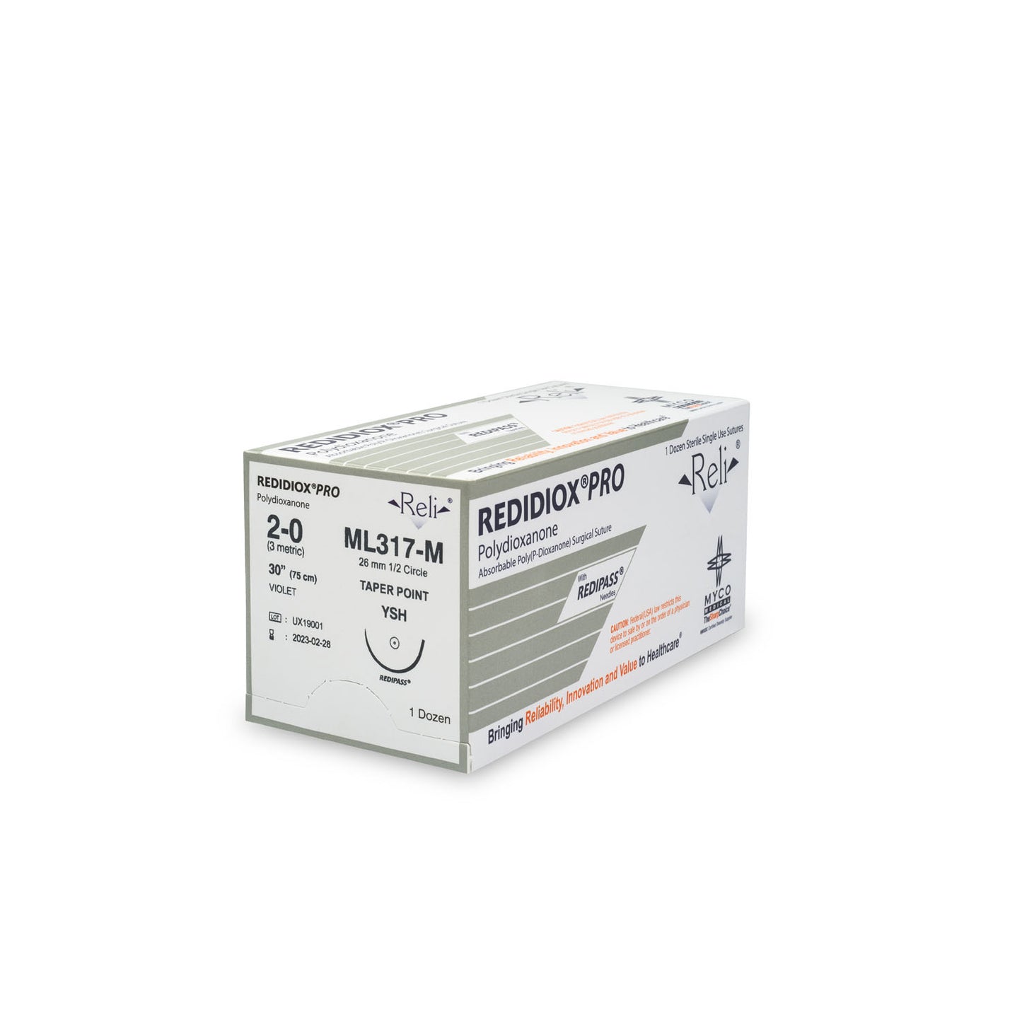 MYCO RELI PRO SUTURE, 12 per box