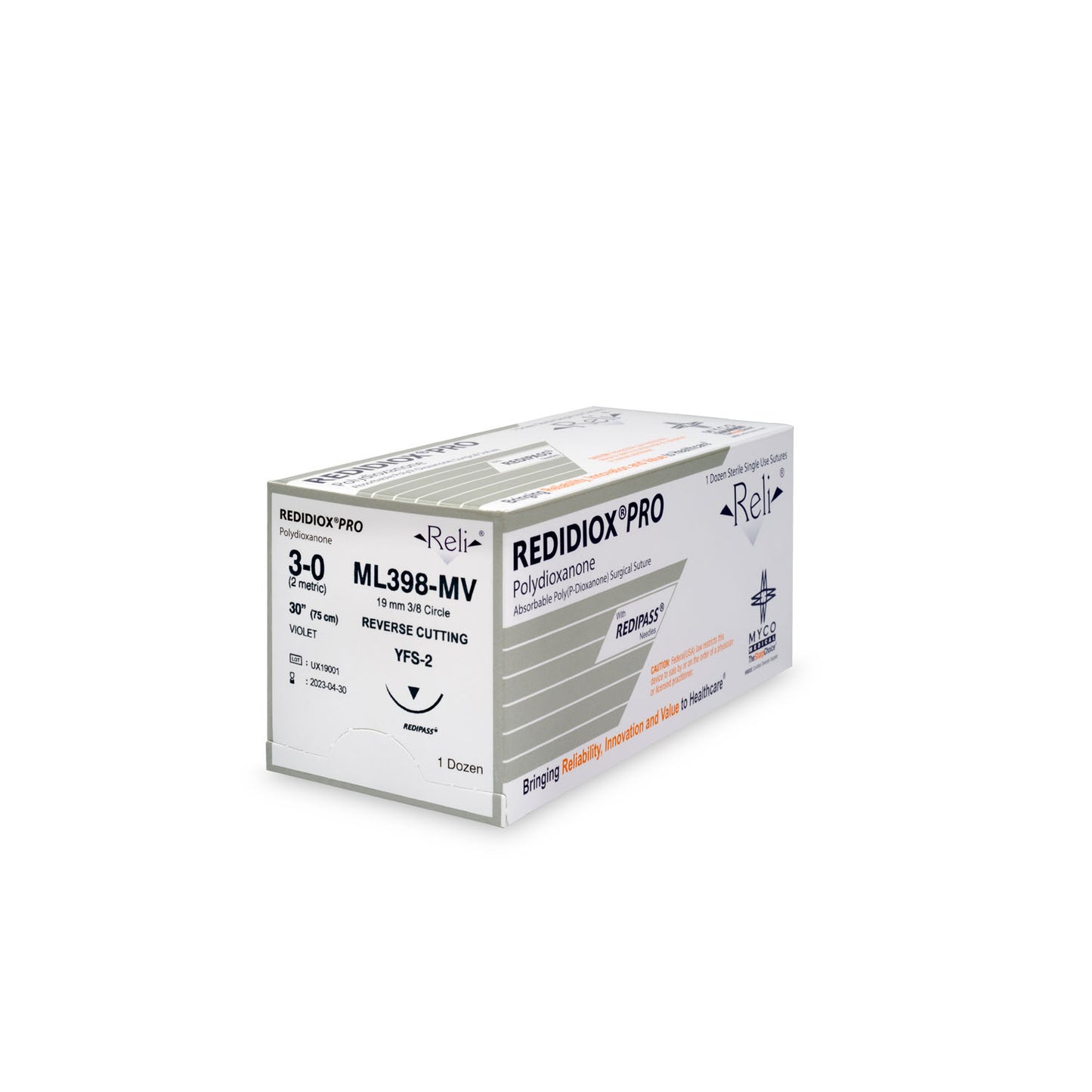 MYCO RELI PRO SUTURE, 12 per box