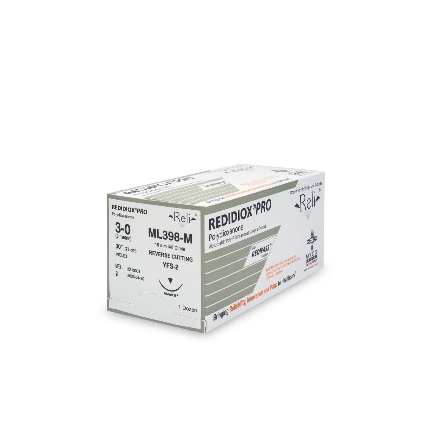 MYCO RELI PRO SUTURE, 12 per box