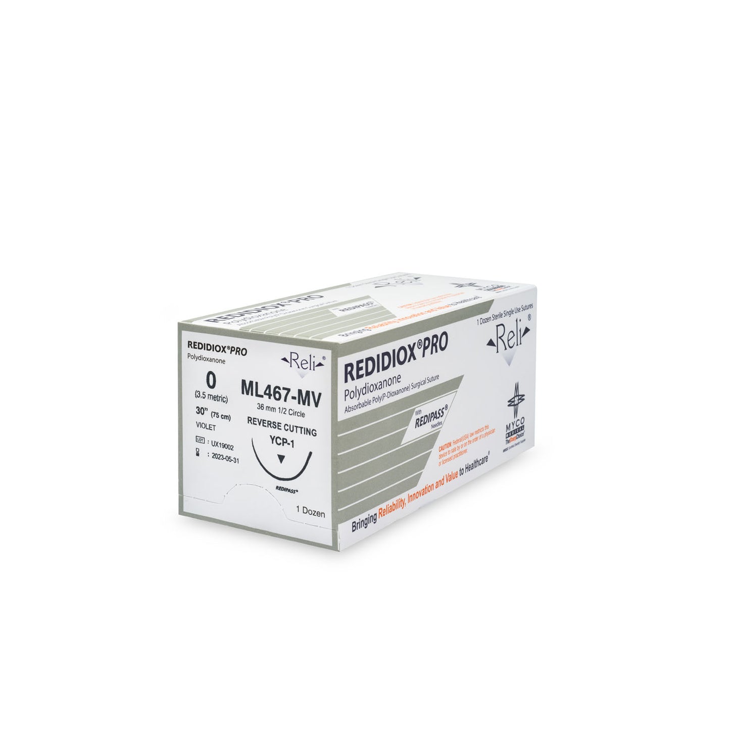 MYCO RELI PRO SUTURE, 12 per box