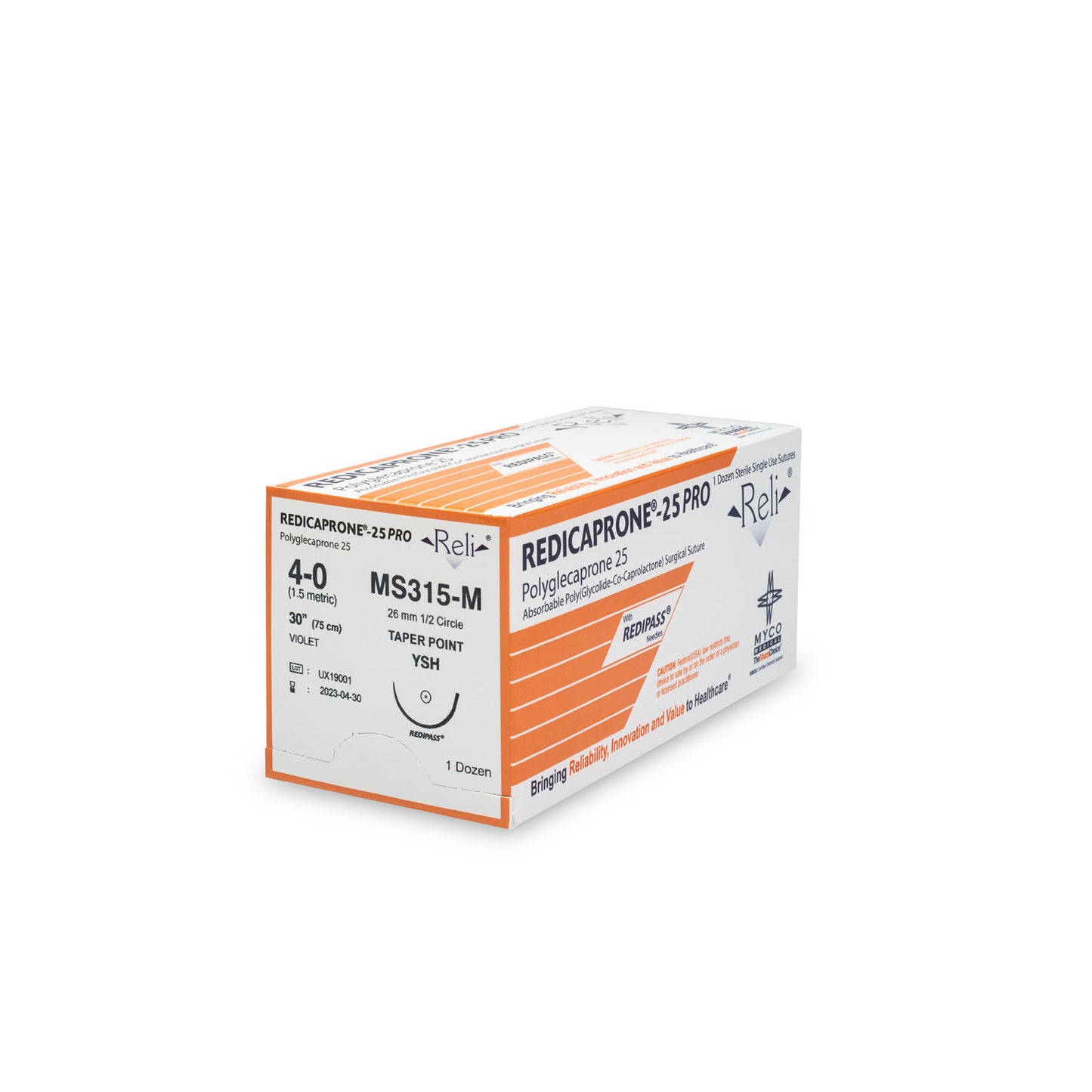 MYCO RELI PRO SUTURE, 12 per box