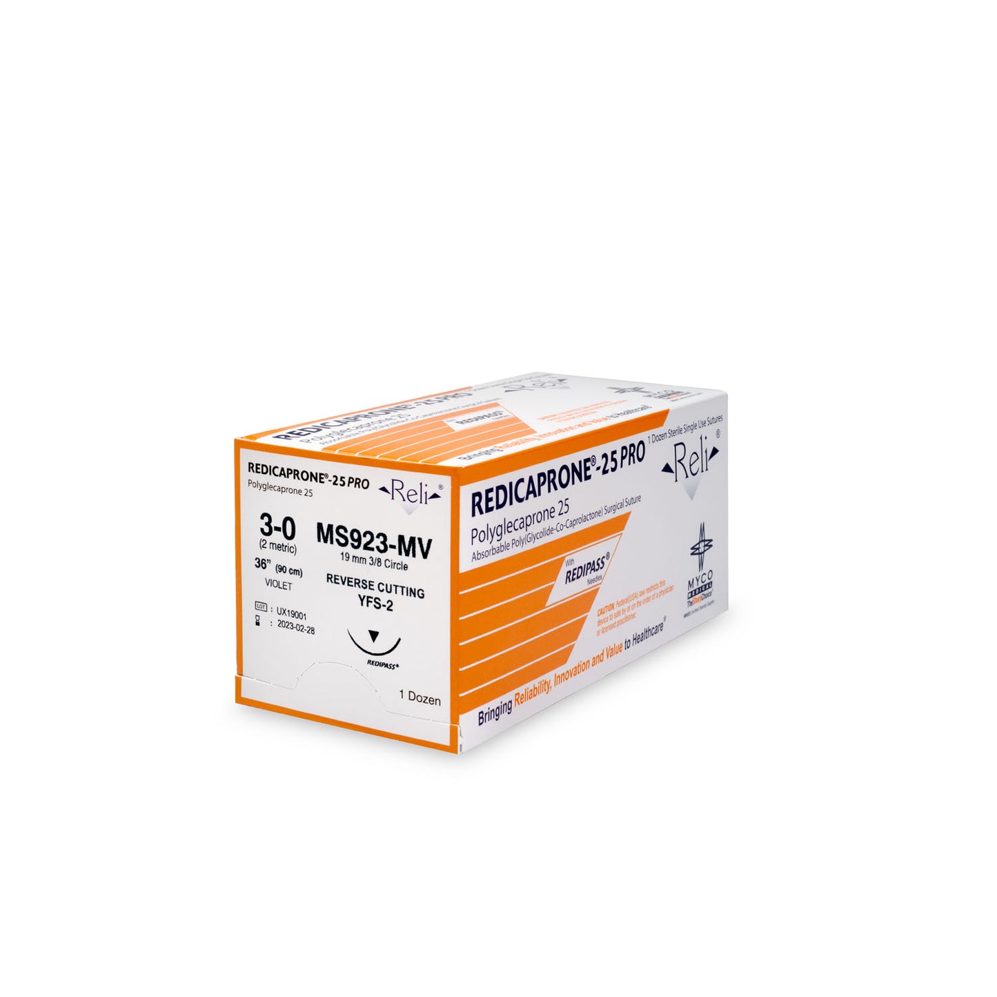 MYCO RELI PRO SUTURE, 12 per box