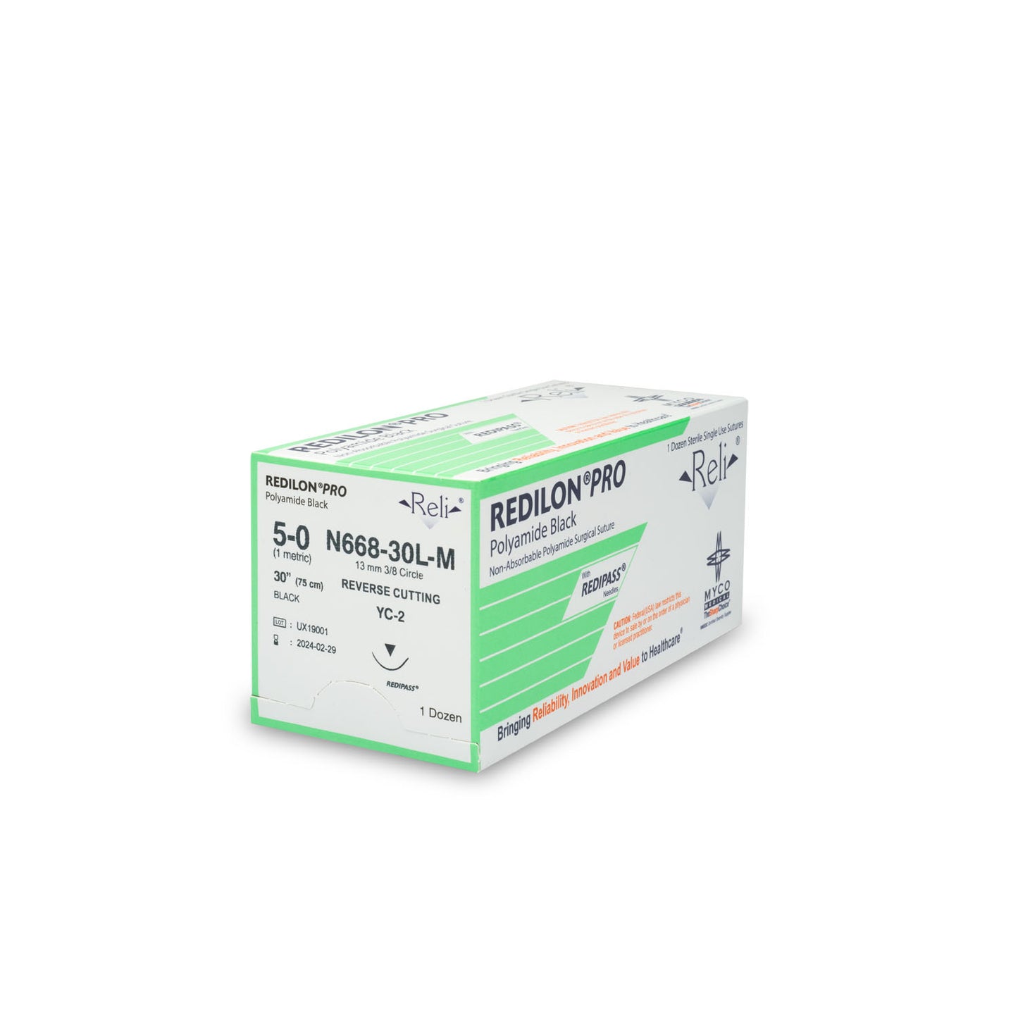 MYCO RELI PRO SUTURE, 12 per box