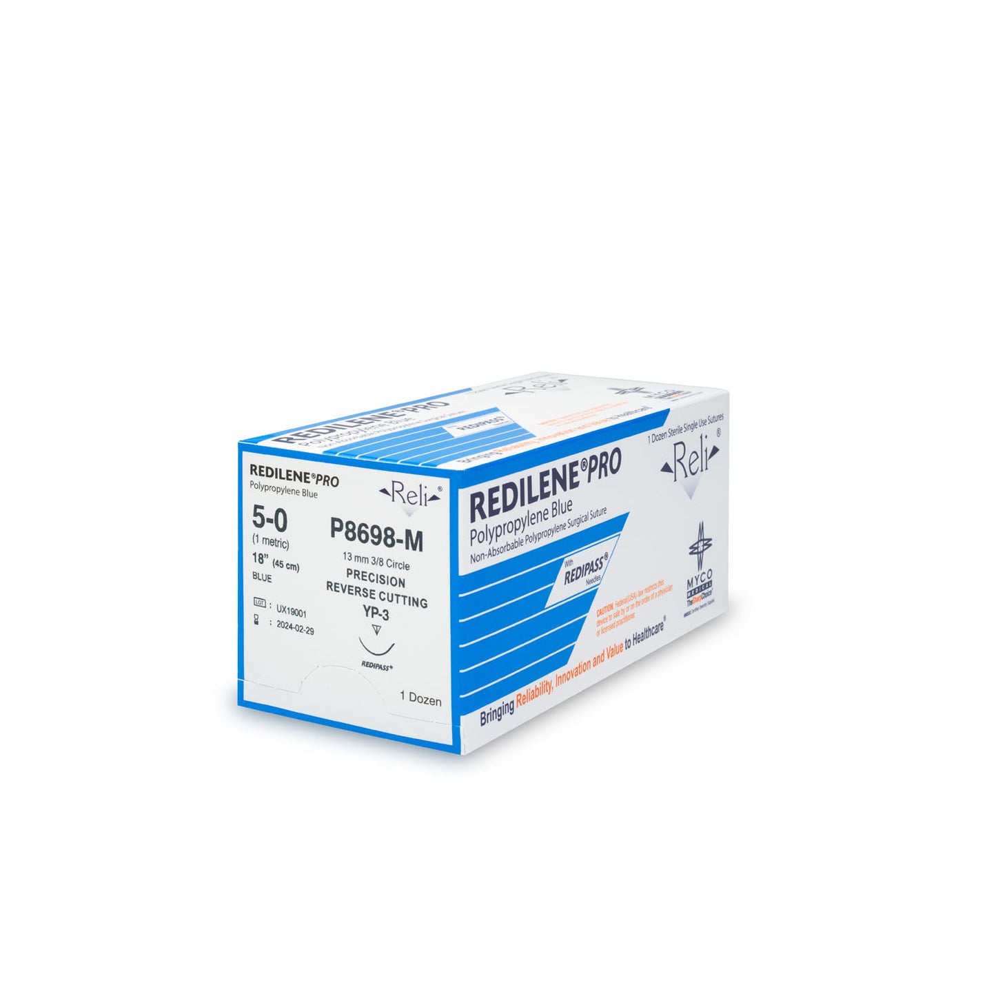 MYCO RELI PRO SUTURE, 12 per box