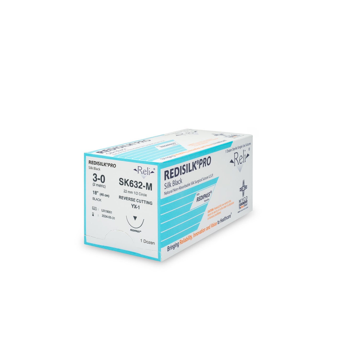MYCO RELI PRO SUTURE, 12 per box