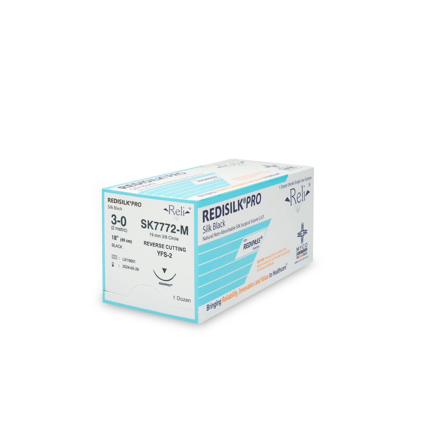 MYCO RELI PRO SUTURE, 12 per box
