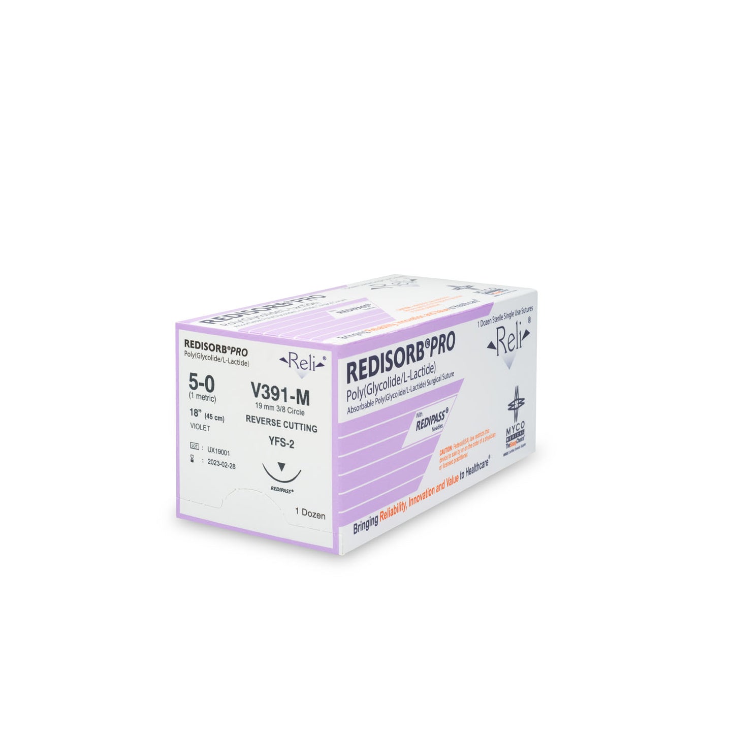 MYCO RELI PRO SUTURE, 12 per box