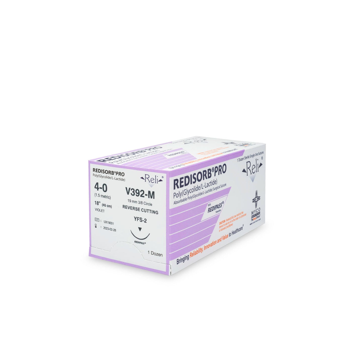 MYCO RELI PRO SUTURE, 12 per box