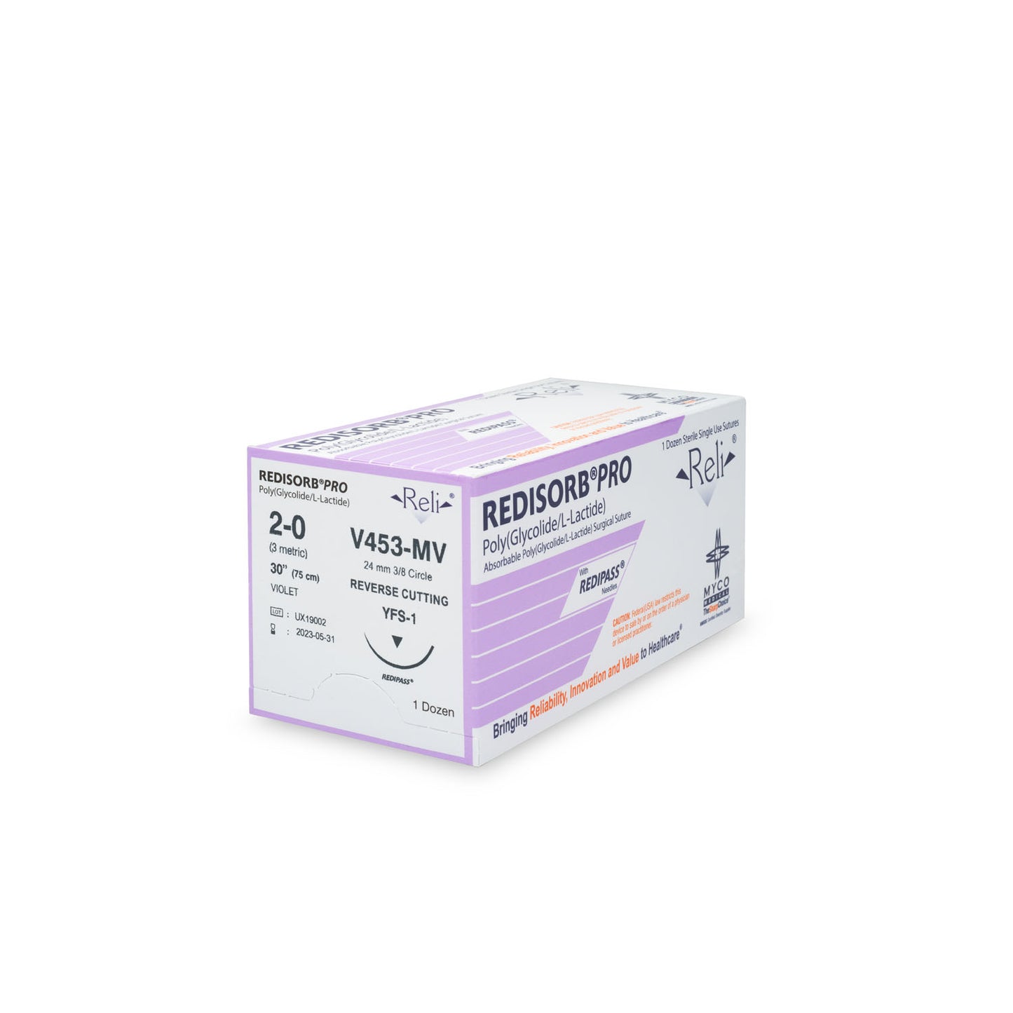 MYCO RELI PRO SUTURE, 12 per box