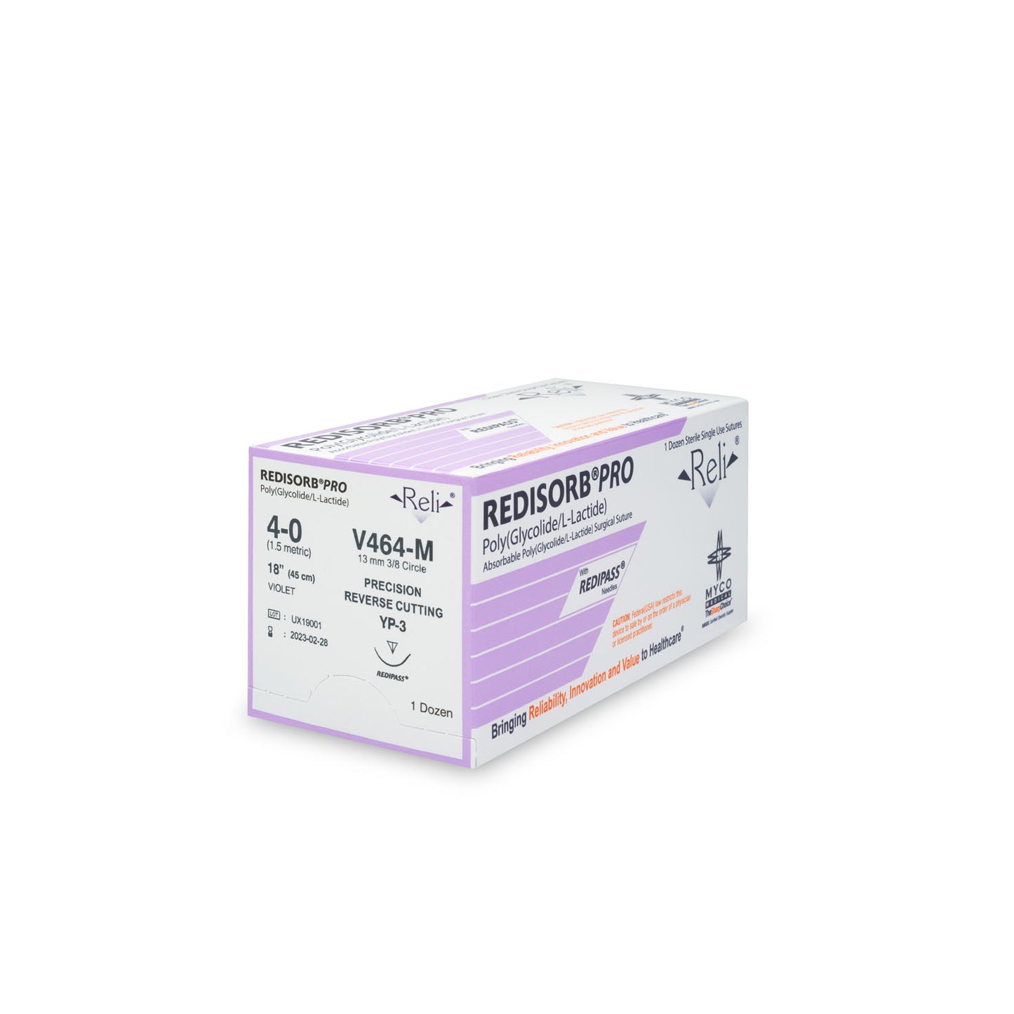MYCO RELI PRO SUTURE, 12 per box