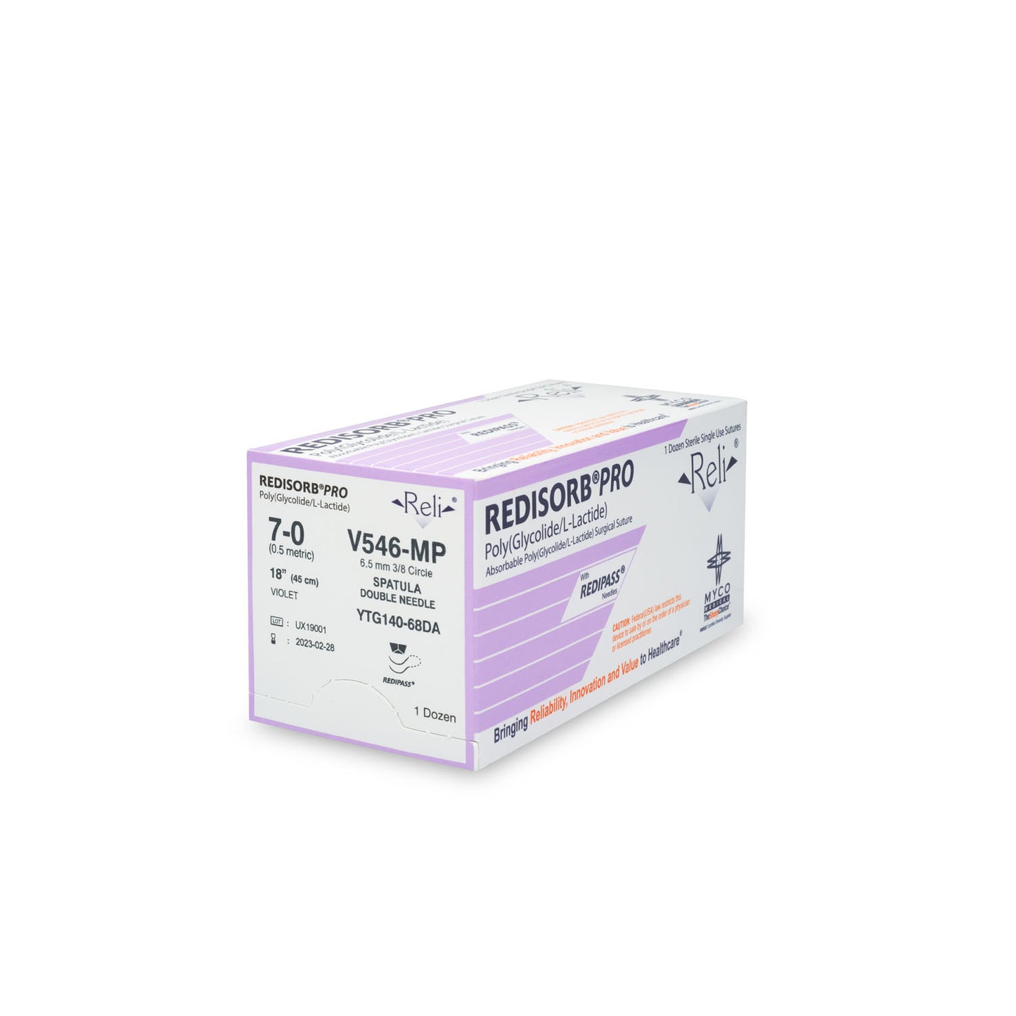 MYCO RELI PRO SUTURE, 12 per box