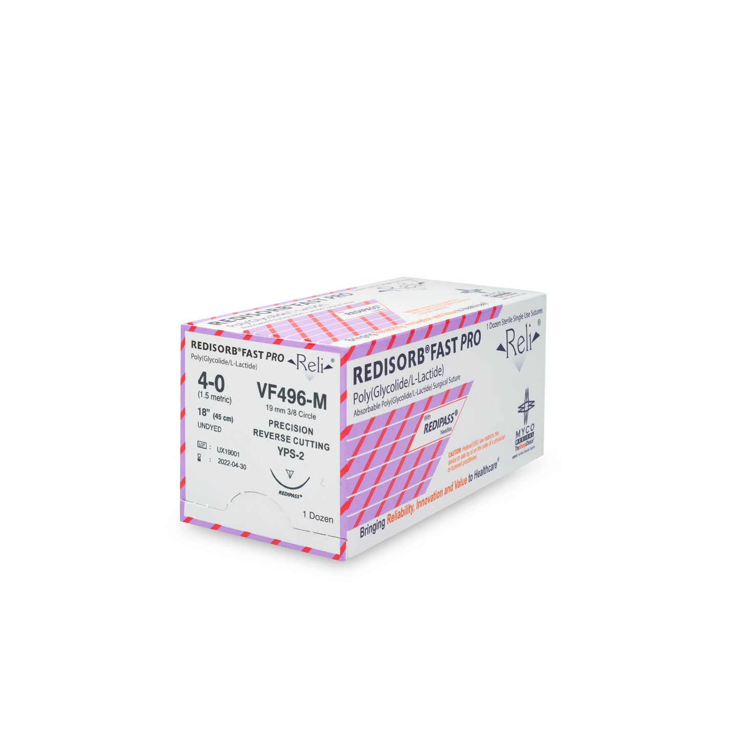 MYCO RELI PRO SUTURE, 12 per box