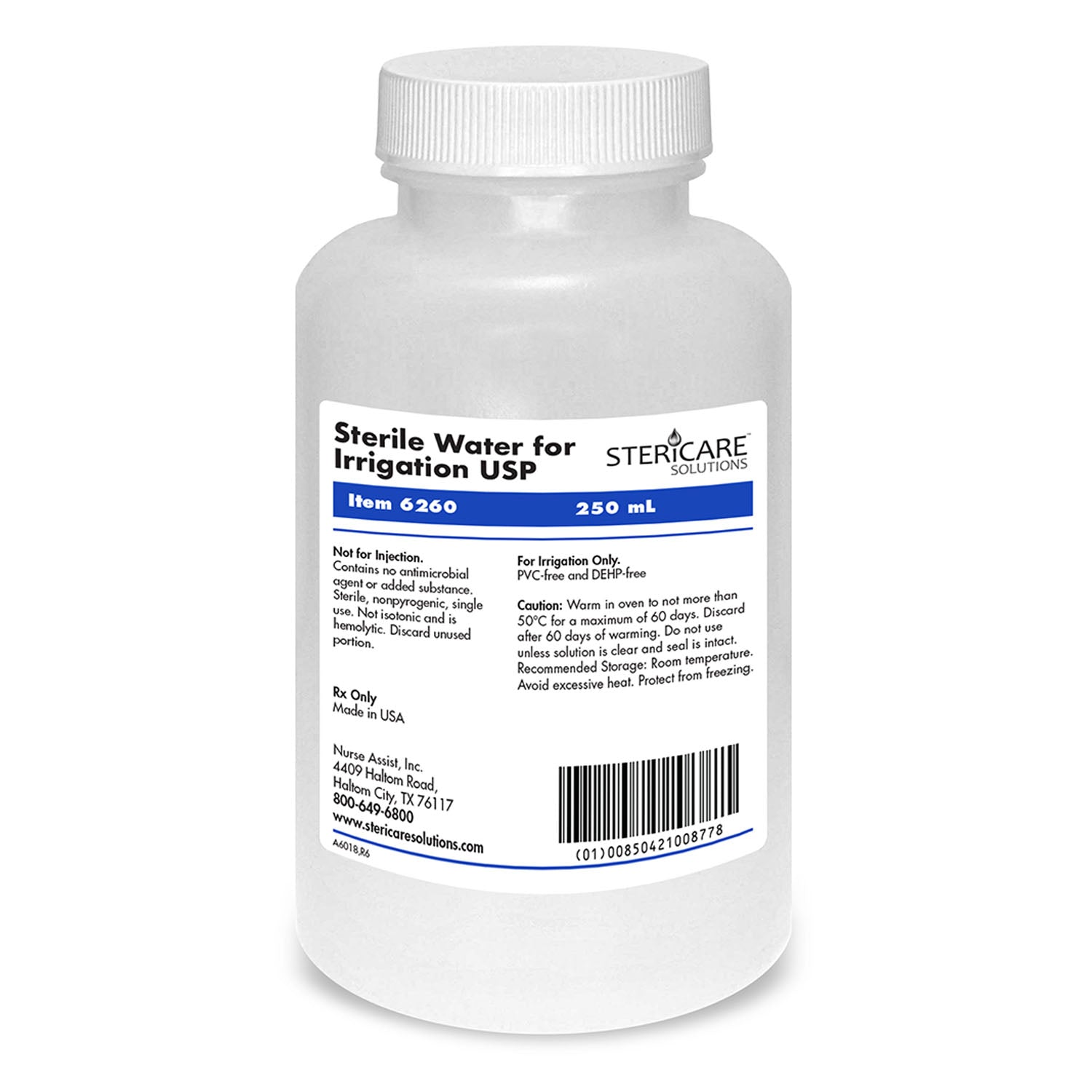 NURSE ASSIST STERICARE SALINE & WATER