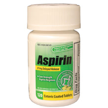 NEW WORLD IMPORTS CAREALL ASPIRIN, 120 per bottle, 24 bottles per case