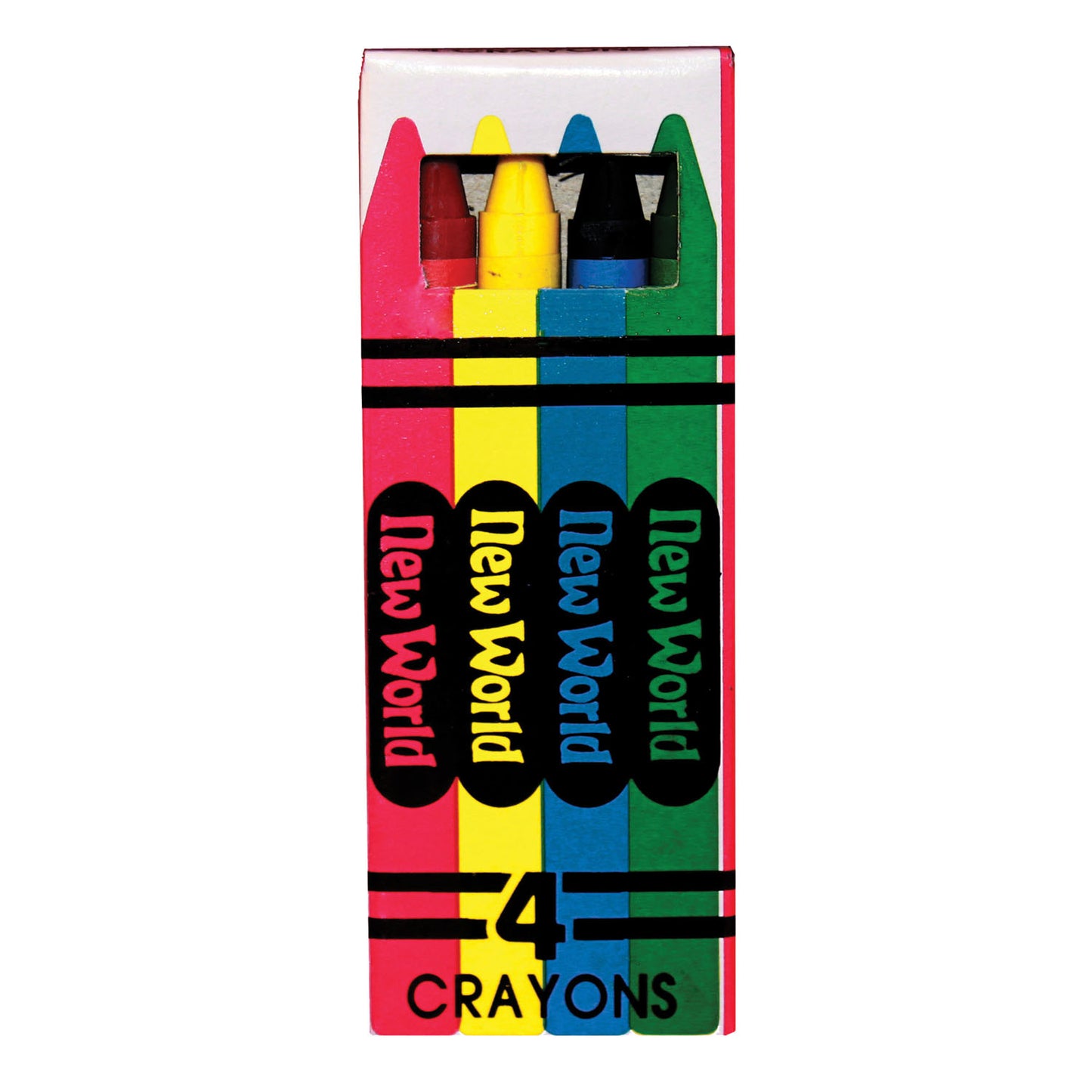 NEW WORLD IMPORTS CRAYONS & COLORING BOOK, 36 per box, 10 boxes per case