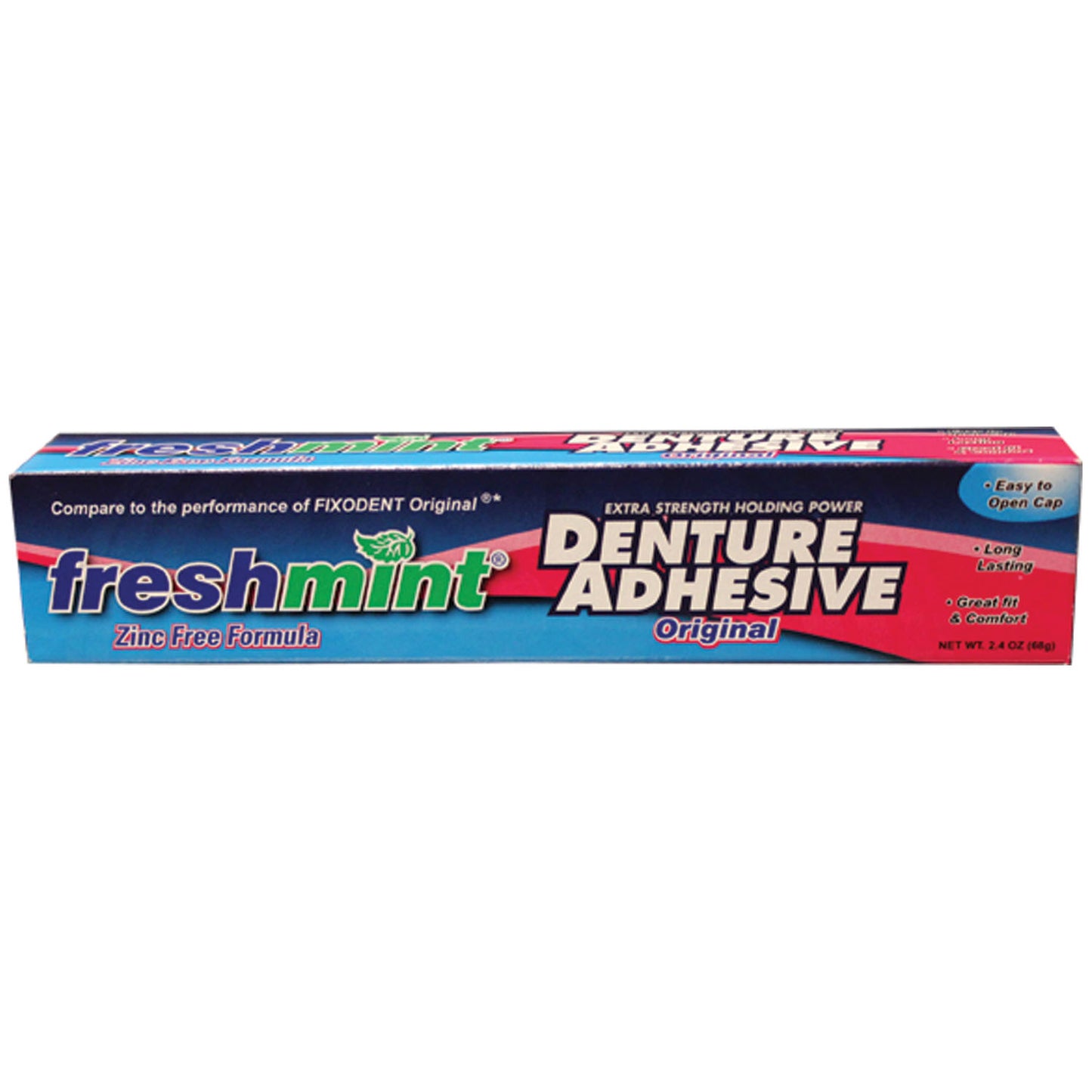 NEW WORLD IMPORTS FRESHMINT DENTURE ADHESIVE, 12 per box