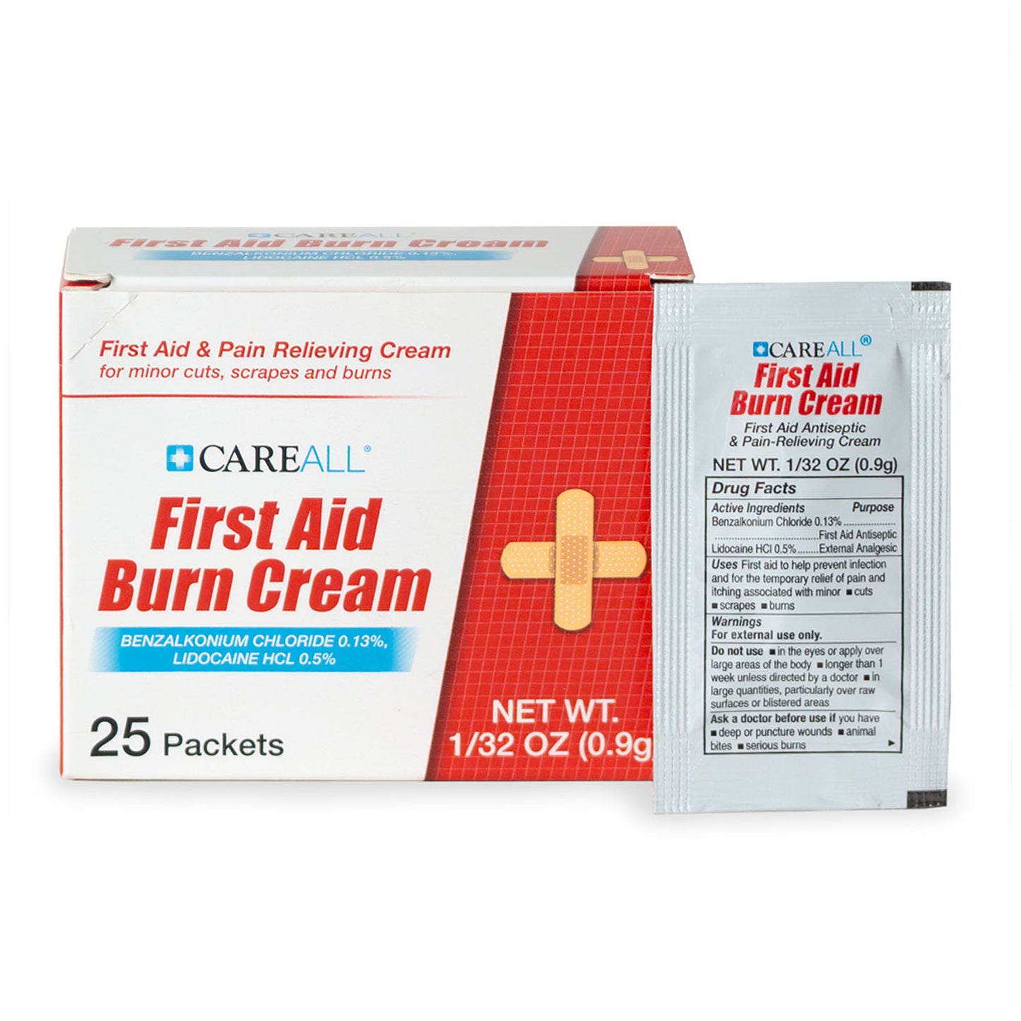 NEW WORLD IMPORTS CAREALL BURN CREAM, 25 per box, 36 boxes per case