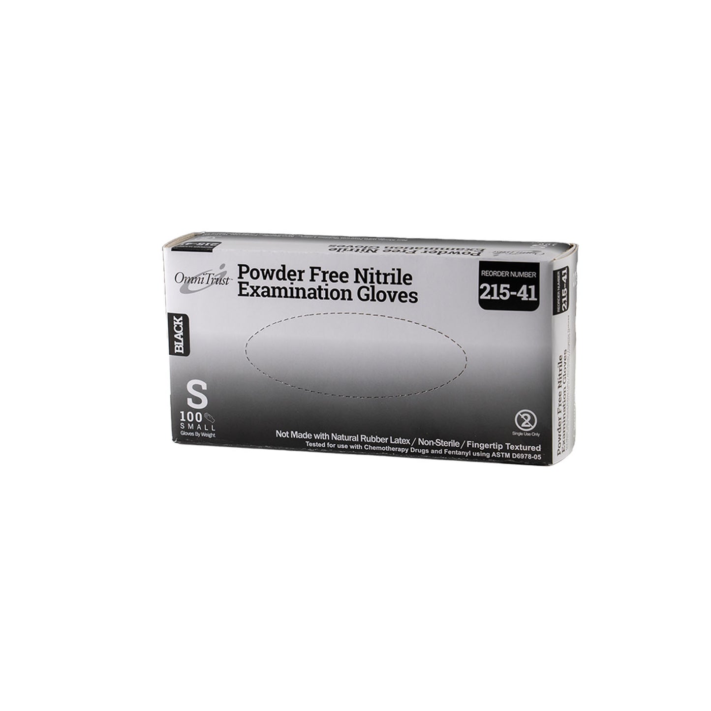 OMNI INTERNATIONAL OMNITRUST NITRILE POWDER FREE EXAMINATION GLOVE, 100 per box, 10 boxes per case