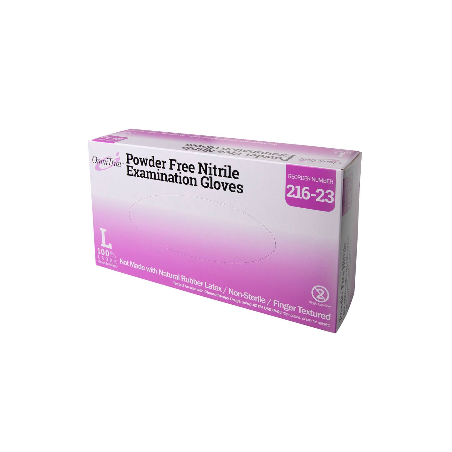 OMNI INTERNATIONL OMNITRUST™ NITRILE EXAM GLOVE - CHEMO RATED