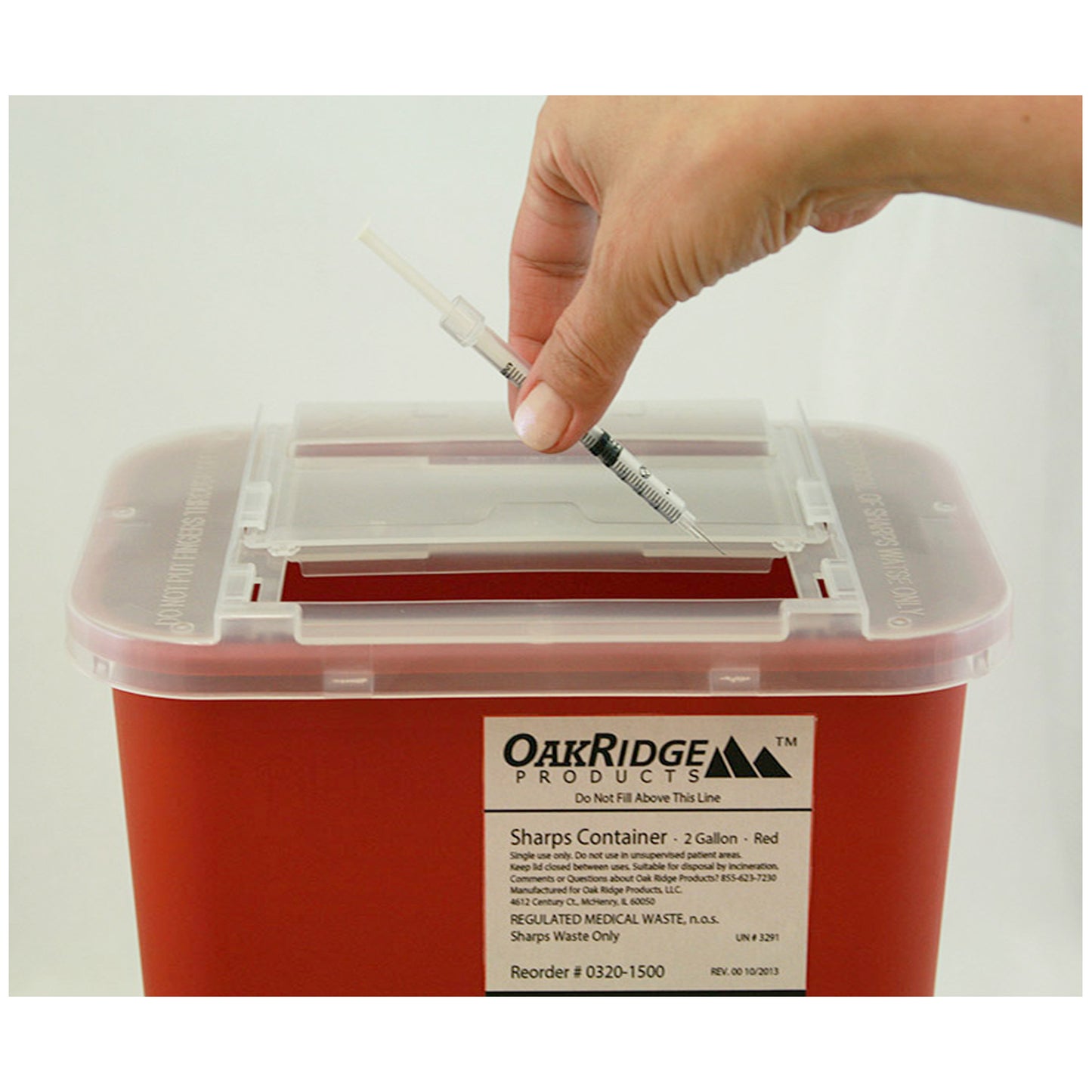 OAK RIDGE SHARPS CONTAINER, 20 per case