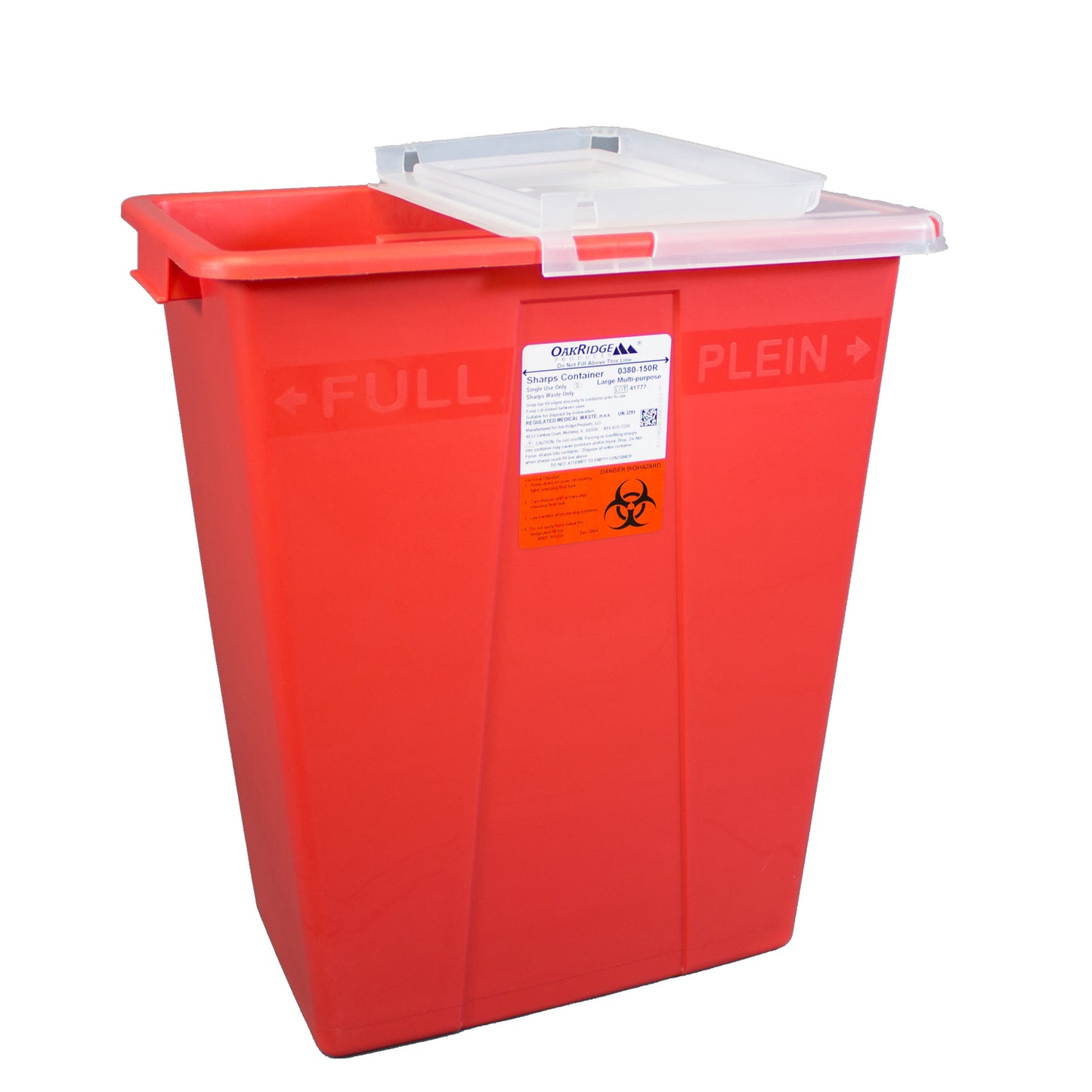 OAK RIDGE SHARPS CONTAINER, 10 per case
