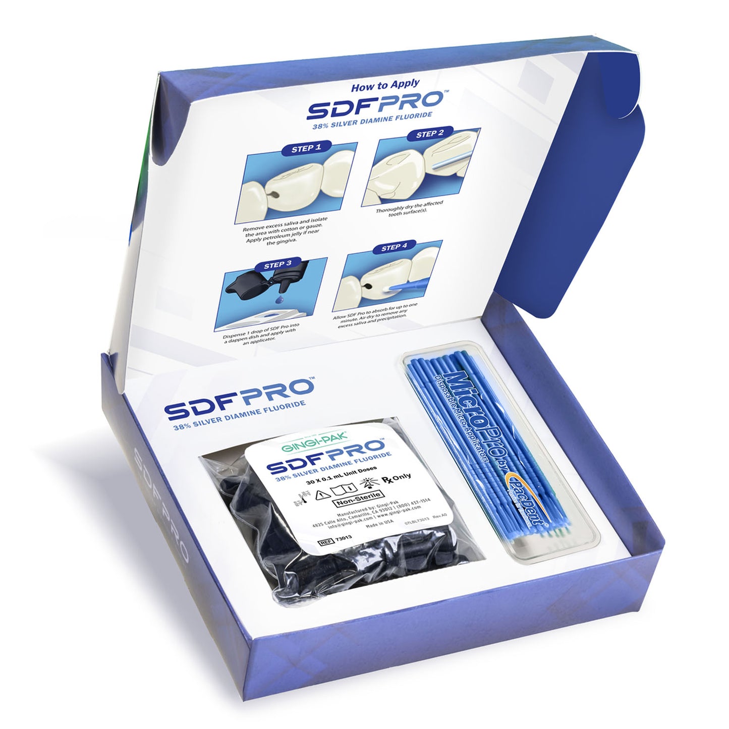 PACDENT GINGI-PAK SDF PRO™ 38% SILVER DIAMINE FLUORIDE
