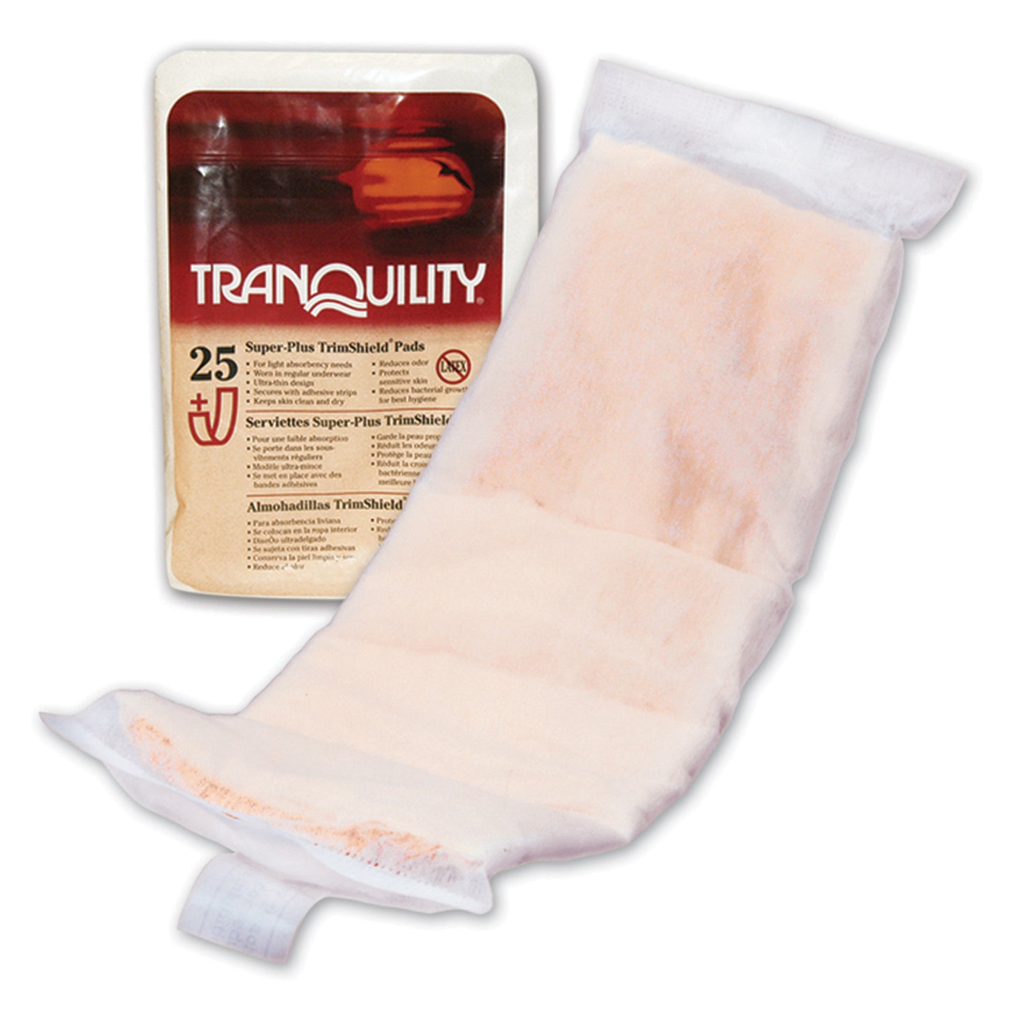 PRINCIPLE BUSINESS TRANQUILITY SUPER PLUS TRIMSHIELD PAD, 25 per pack, 5 packs per case