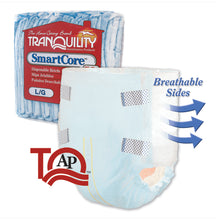PRINCIPLE BUSINESS TRANQUILITY SMARTCORE DISPOSABLE BRIEFS, 12 per pack, 8 packs per case