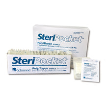RICHMOND STERIPOCKET SPONGES, 2 per pack, 100 packs per box