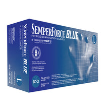 HARPS USA SEMPERFORCE NITRILE EXAM POWDER FREE TEXTURED GLOVE, 100 per box, 10 boxes per case