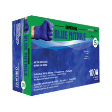 HARPS USA GRIPSTRONG BLUE NITRILE INDUSTRIAL GLOVE, 100 per box, 10 boxes per case