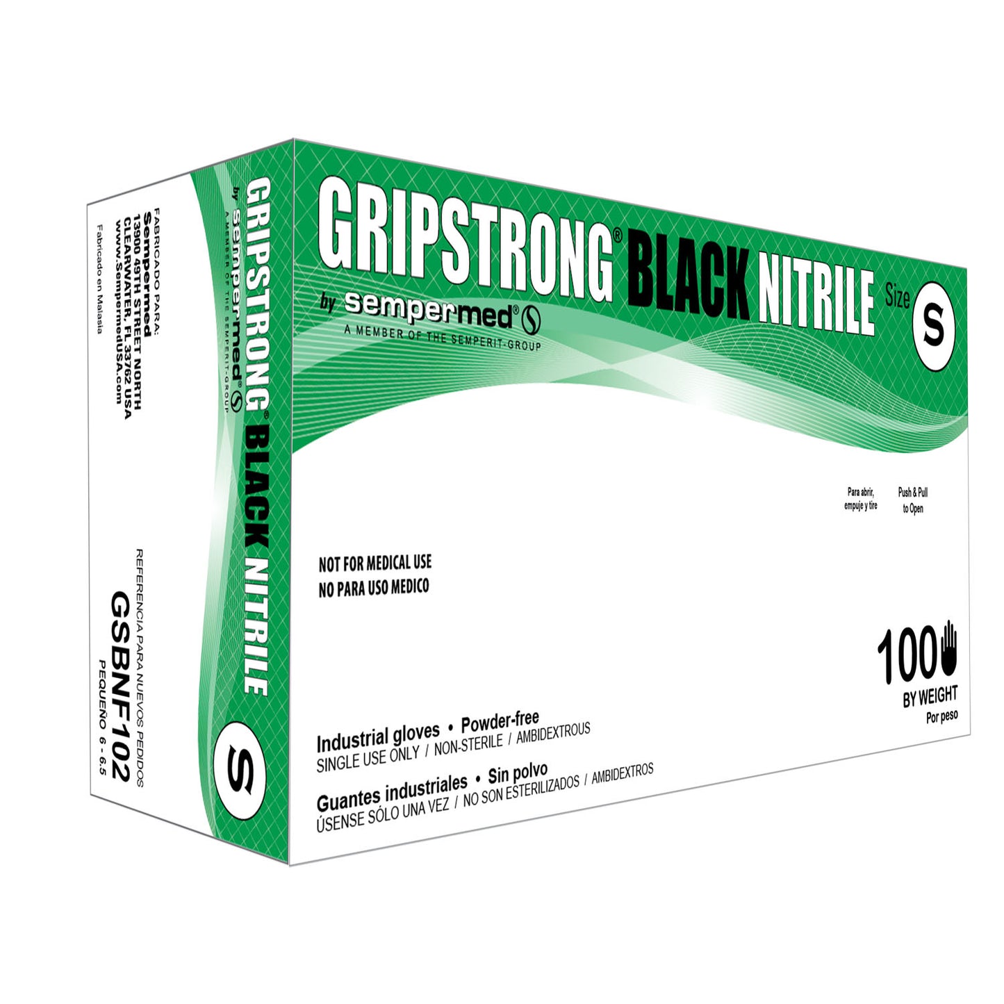 HARPS USA GRIPSTRONG GENERAL PURPOSE NITRILE GLOVE, 100 per box, 10 boxes per case