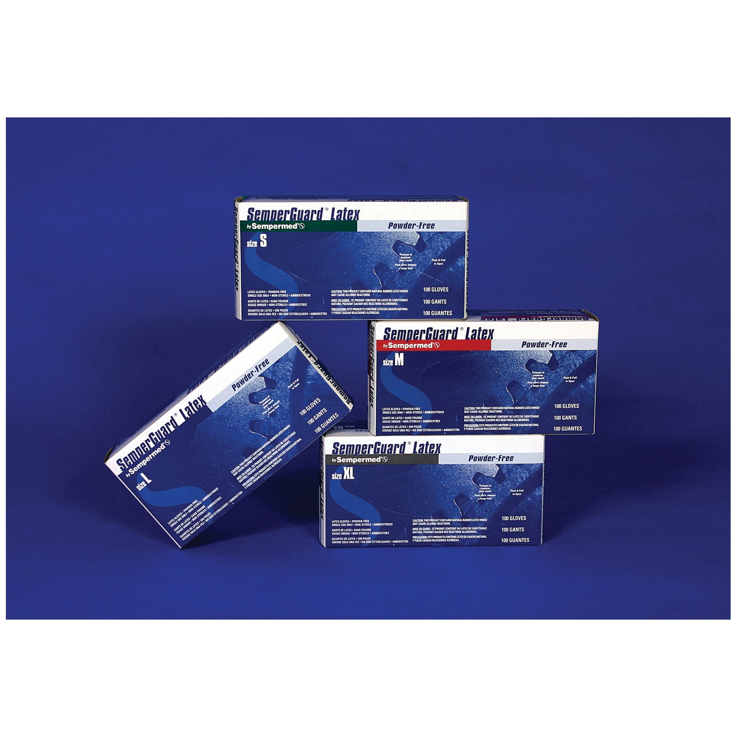 HARPS USA SEMPERGUARD LATEX POWDER FREE GLOVE, 100 per box, 10 boxes per case