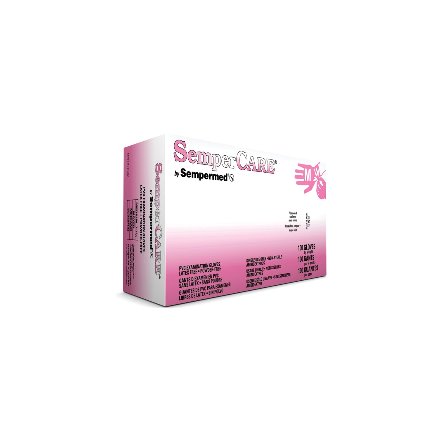 HARPS USA SEMPERCARE VINYL GLOVE, 100 per box, 10 boxes per case