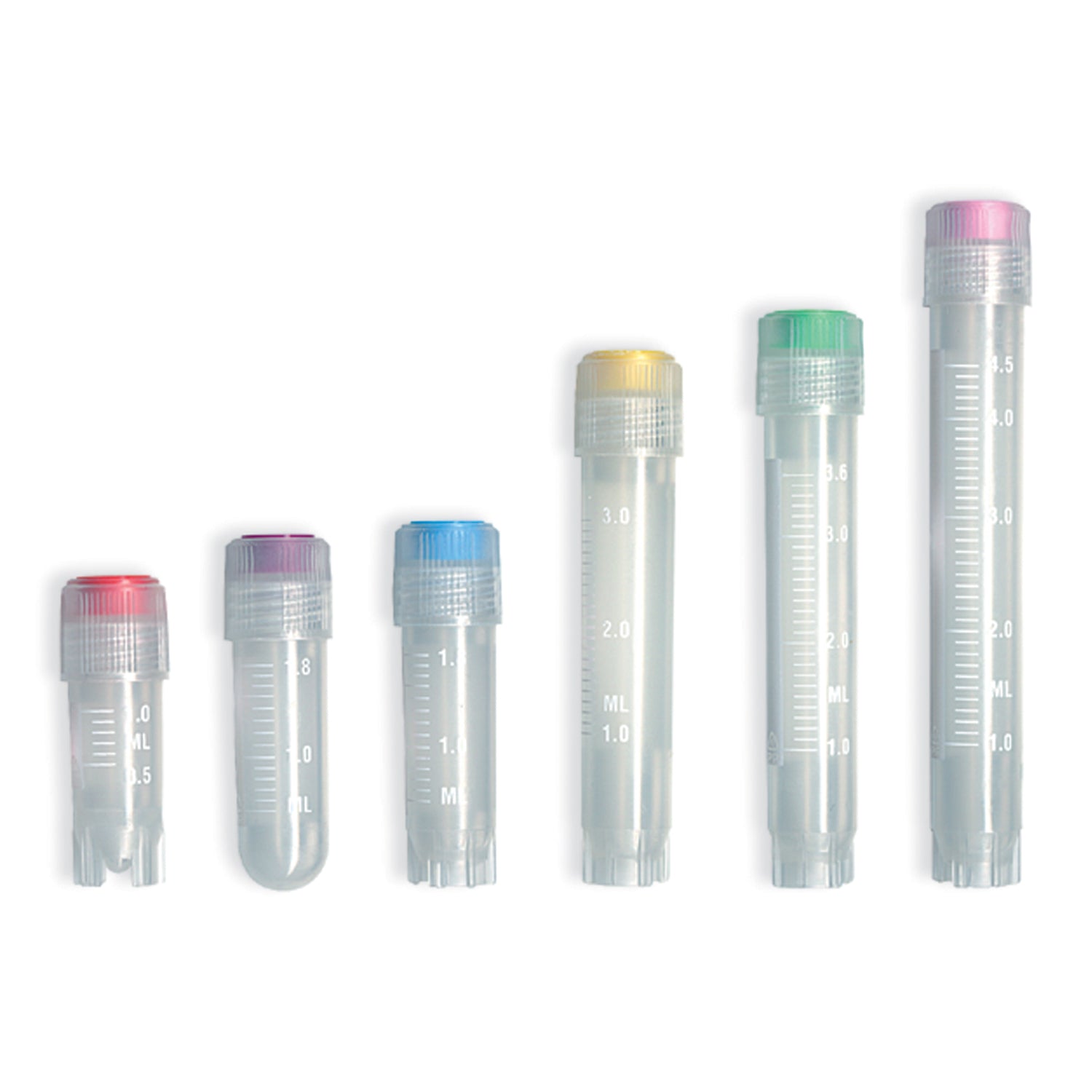 Vial, 12.5 x 41mm, Lip Seal Design, 1.2mL Volume, Self-Standing, external thread, 100/bg, 10 bg/csÊ