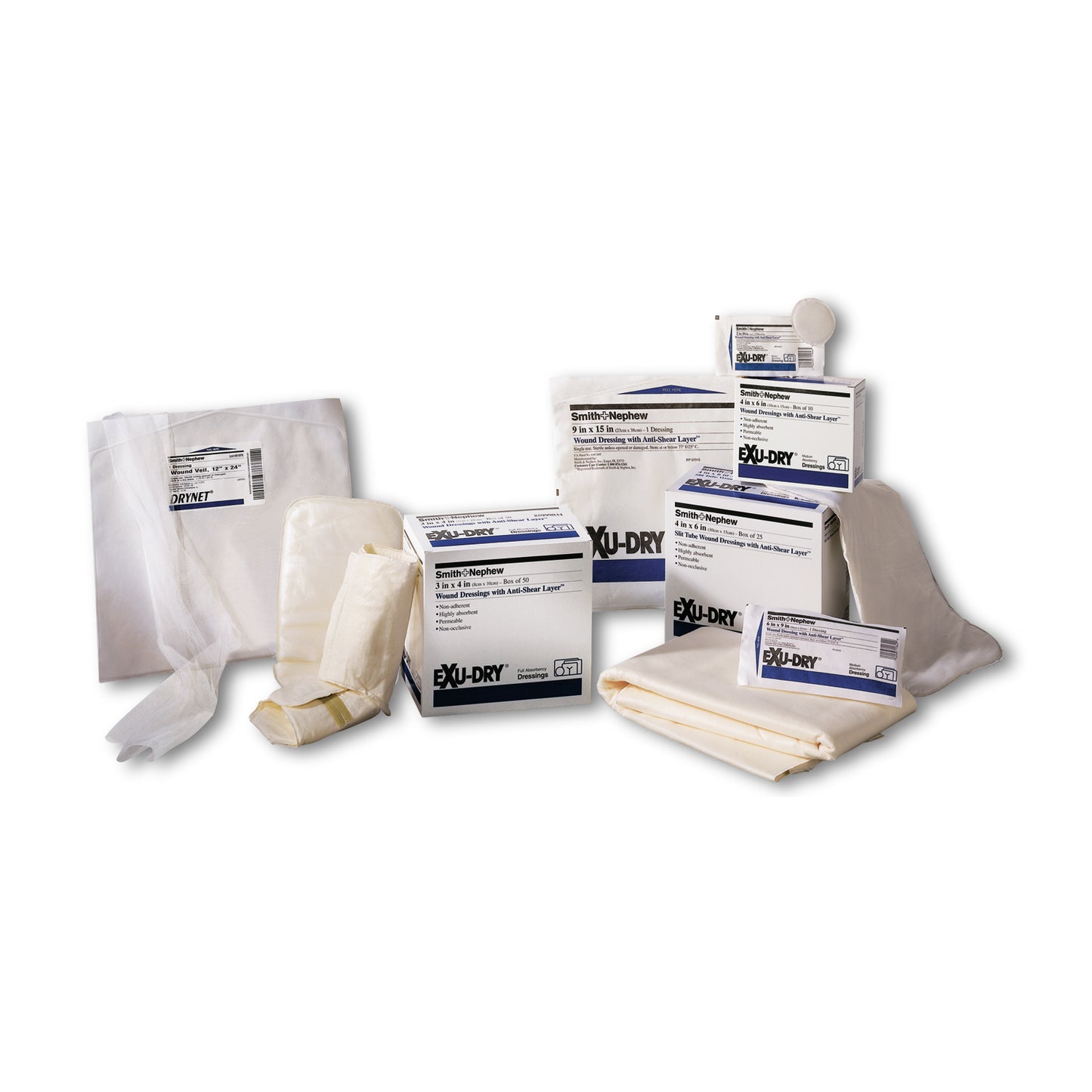 SMITH & NEPHEW EXU-DRY WOUND DRESSINGS & GARMENTS, 10 per case