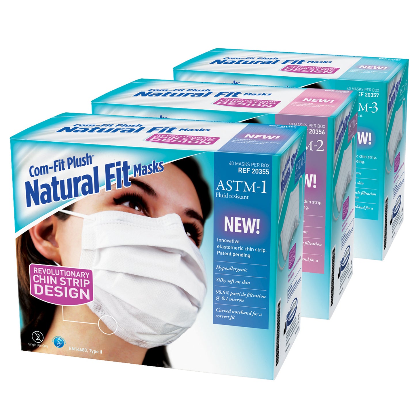 SULTAN COM-FIT PLUSH NATURAL FIT MASKS, 40 per box, 1 box per each