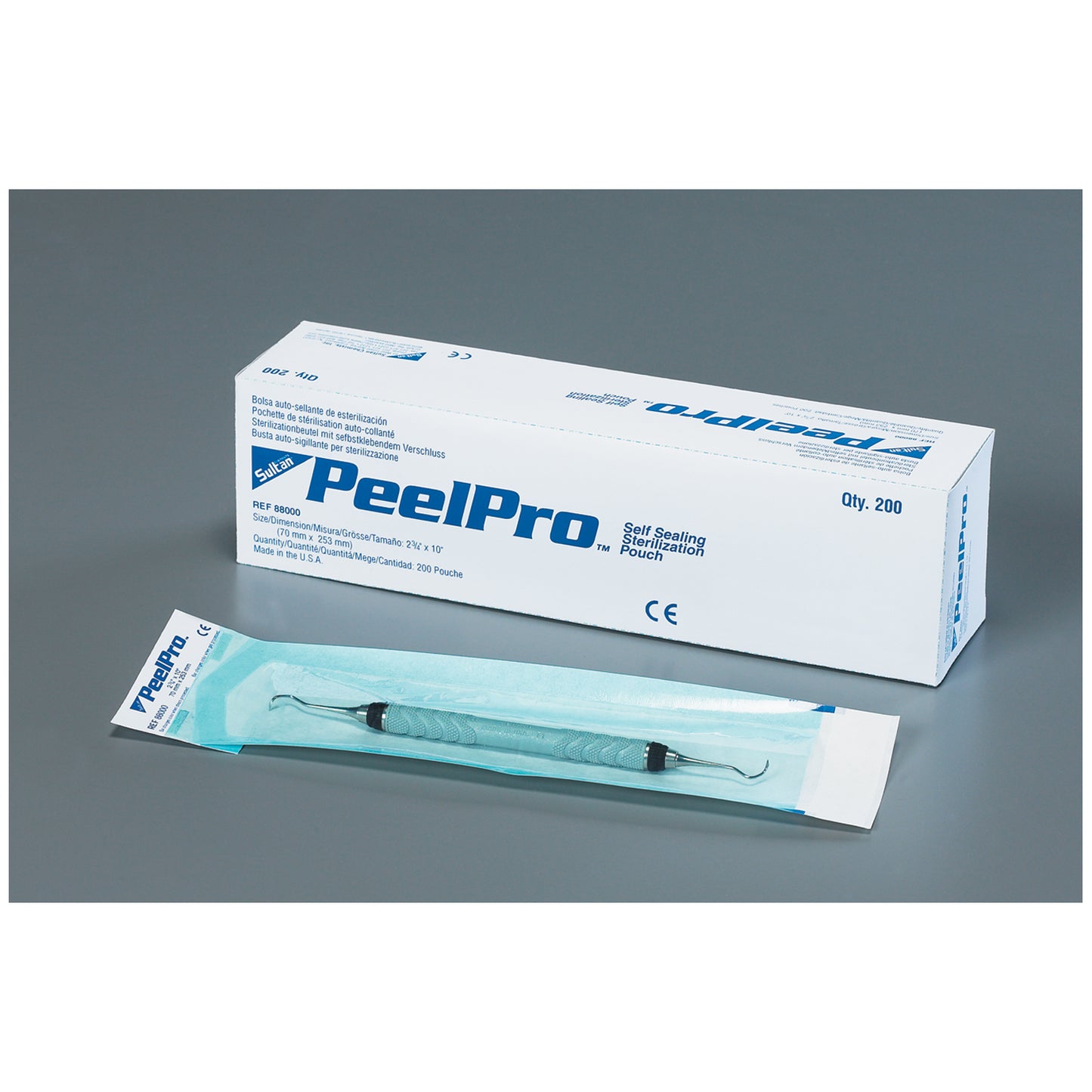 SULTAN PEELPRO STERILIZATION POUCHES, 200 per box
