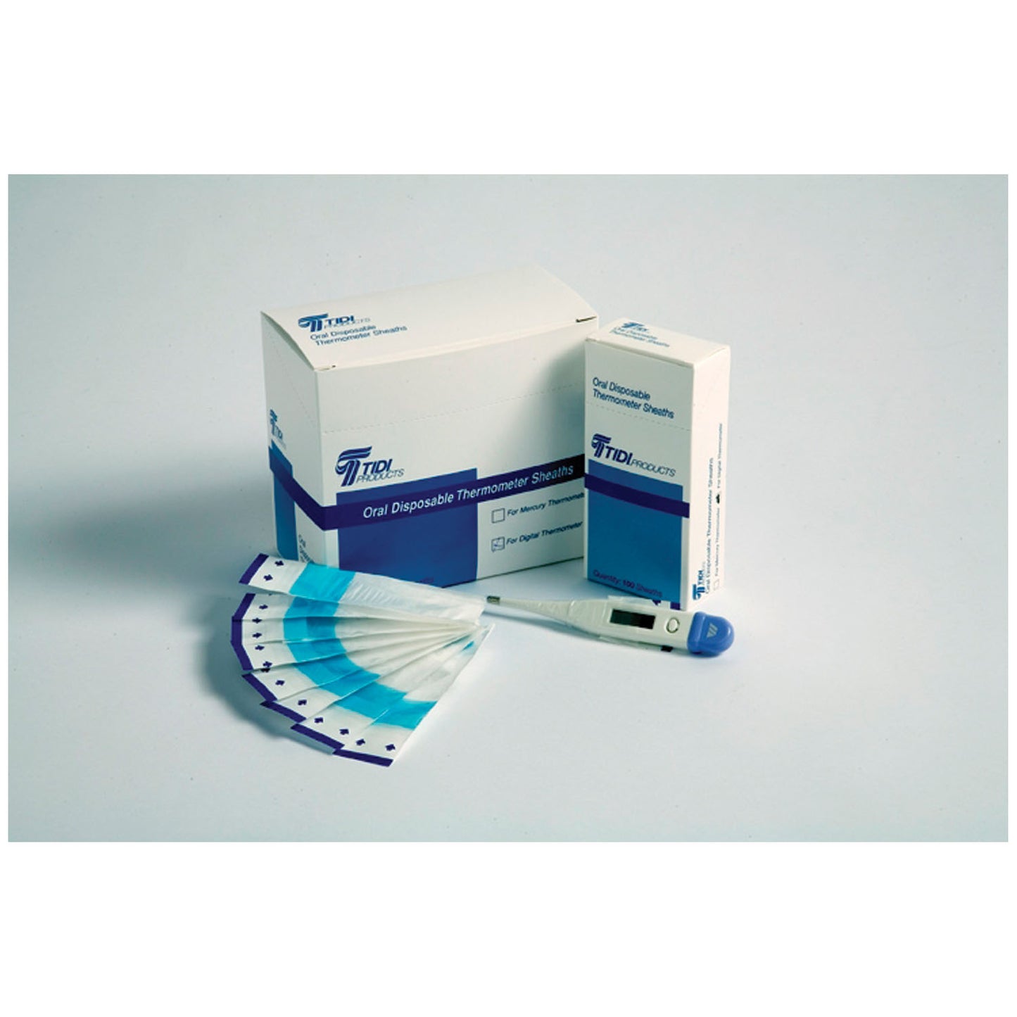 TIDI DIGITAL ORAL THERMOMETER SHEATH, 500 per box, 10 boxes per case